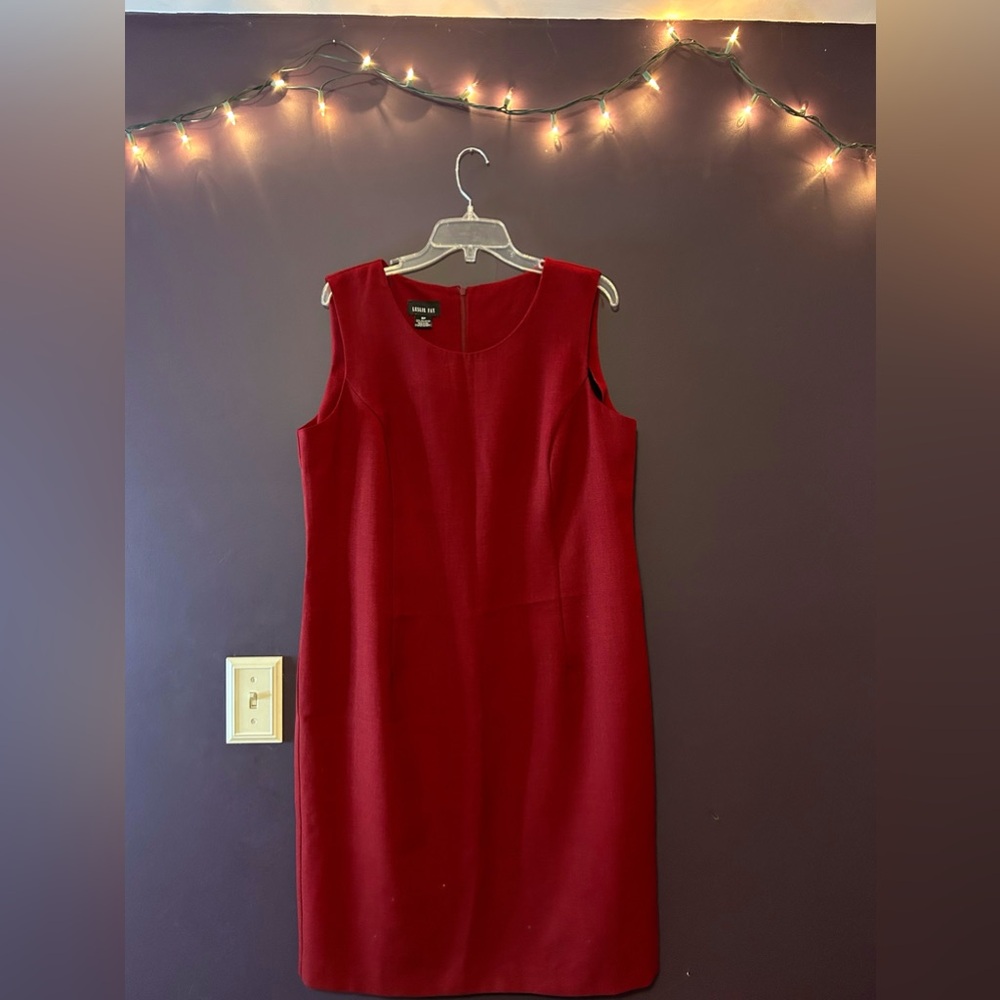 Flowy red dress